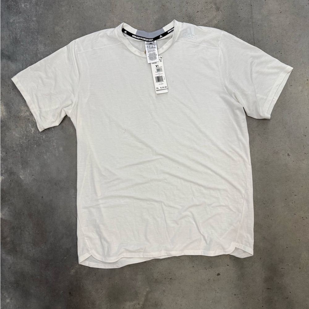 Adidas Men’s White Performance T-Shirt | Size XL | New With Tags